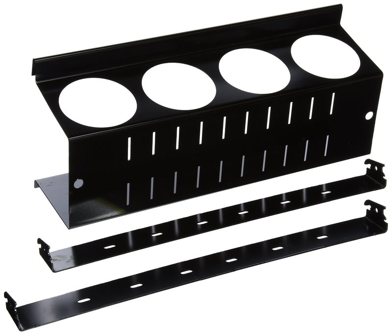 Wall Control Pegboard Spray Can Holder Bracket and Aerosol Can Organizer Pegboard and Slotted Tool Board - Black - Image 1